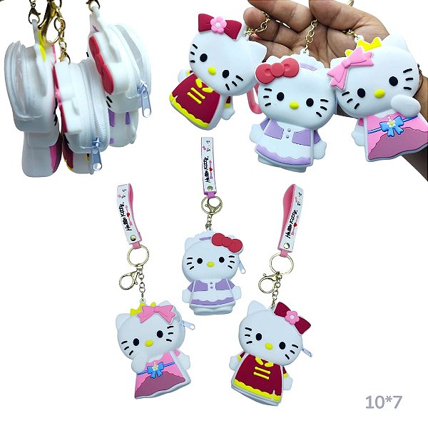 PORTA NIQUEL SILICONE HELLO KITTY - UNIDADE MODELOS DIVERSOS