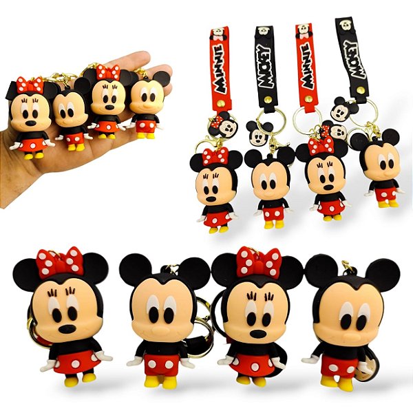 CHAVEIRO FUNKO MICKEY E MINNIE  GRANDE- 2 PEÇAS