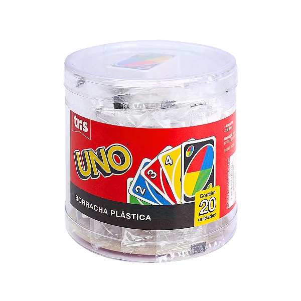 BORRACHA UNO - POTE 20  PEÇAS