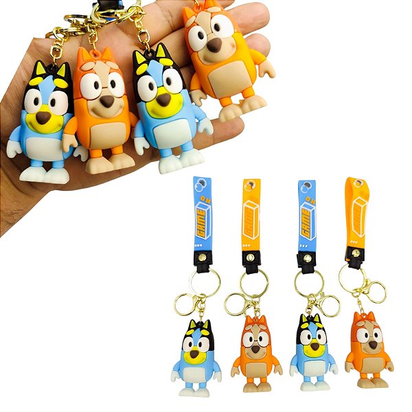 CHAVEIRO FUNKO BLUEY E BINGO - 2 PEÇAS