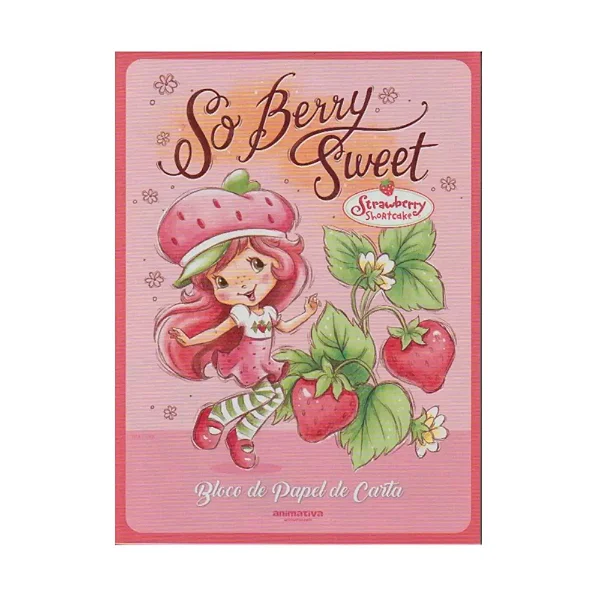BLOCO 48 FLS PAPEL DE CARTA MORANGUINHO PERFUMADO