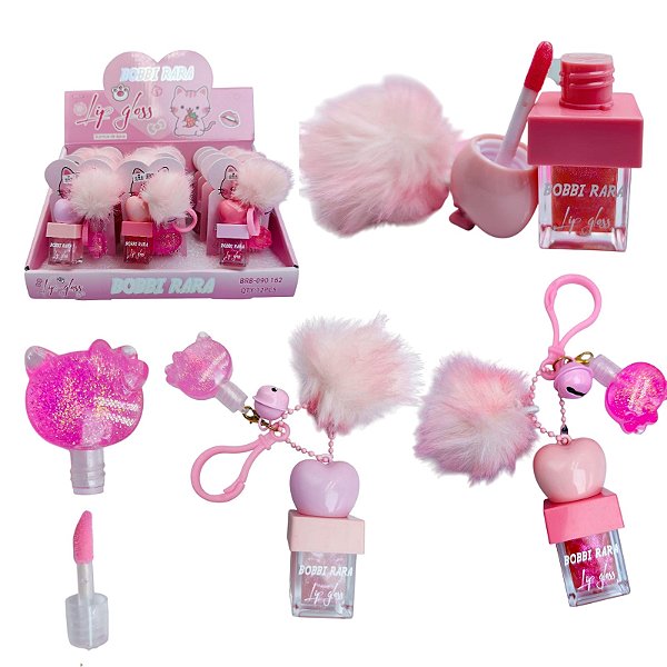 GLOSS CHAVEIRO COM POMPOM BOBBI