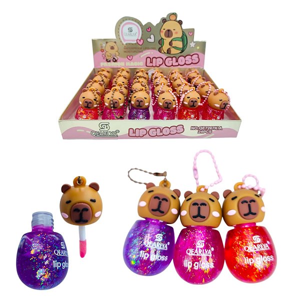 GLOSS CHAVEIRINHO GLITTER CAPIVARA