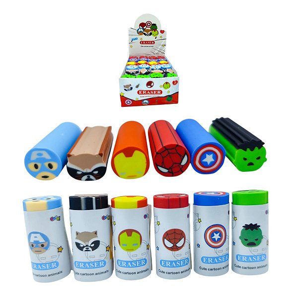 MINI BORRACHA HEROIS- MODELOS DIVERSOS