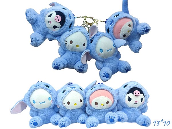 CHAVEIRO PELUCIA SANRIO FANTASIA - UNIDADE MODELOS DIVERSOS