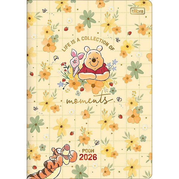 Planner Grampeado 17,8 x 25,4 cm Pooh 90 G 2026