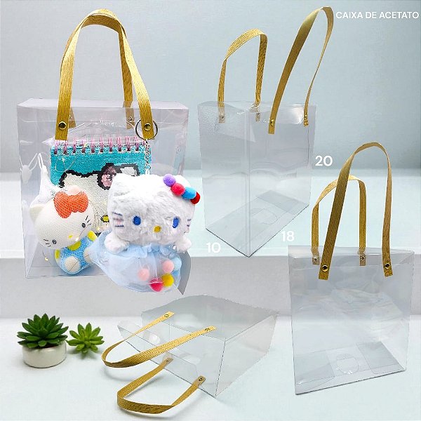 CAIXA DE ACETATO COM ALÇA- UN