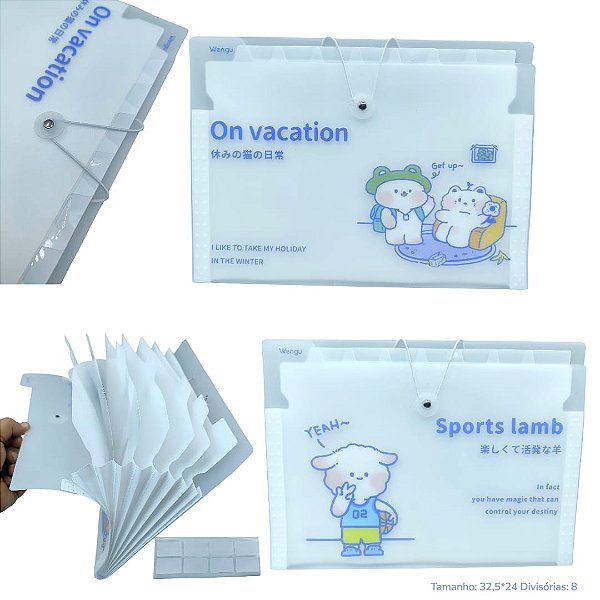 PASTA SANFONADA A4 WENGU - UNIDADE