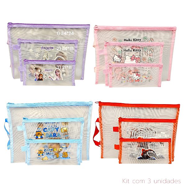 TRIO PASTA PERSONAGENS