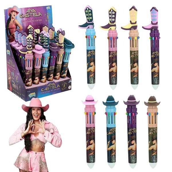 CANETA 10 CORES ANA CASTELA - UNIDADE