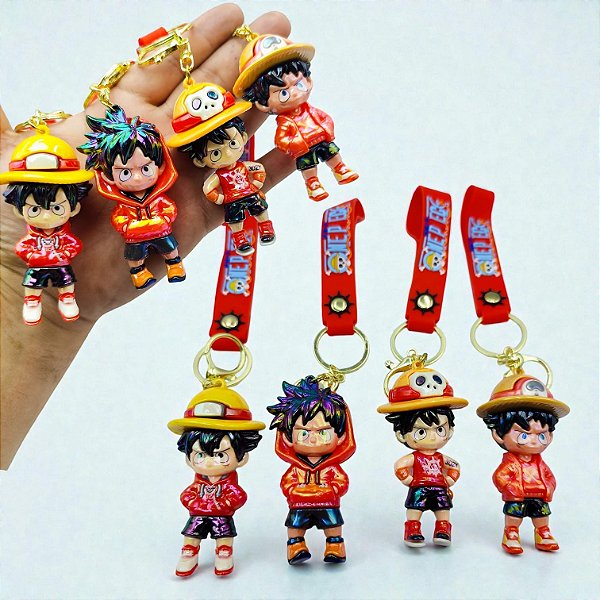 CHAVEIRO ONE PIECE/ LUFFY BRILHANTE - UN - MODELOS DIVERSOS