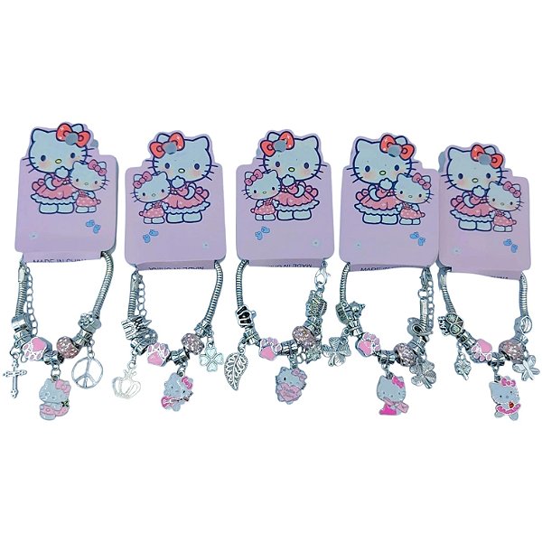 PULSEIRA BERLOQUES HELLO KITTY- UNIDADE - MODELOS DIVERSOS