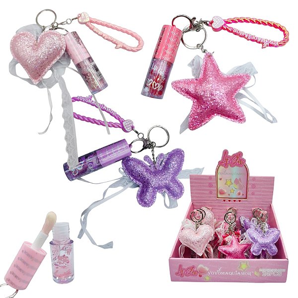 GLOSS CHAVEIRO RENDA FRU FRU - UNIDADE