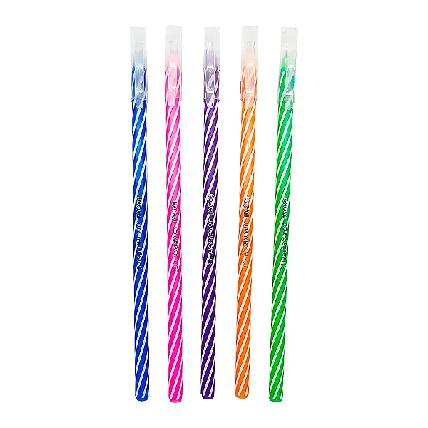 KIT Caneta Esferográfica - 5 cores
