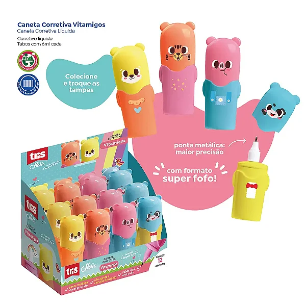 Caneta Corretiva Vitamigos Holic Fofurices - 6ml