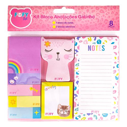 KIT ANOTACAO GATINHO- FF7006