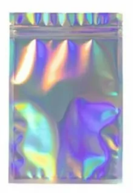 SACO ZIP HOLOGRÁFICO PARA KITS GG - 26 X 34 CM