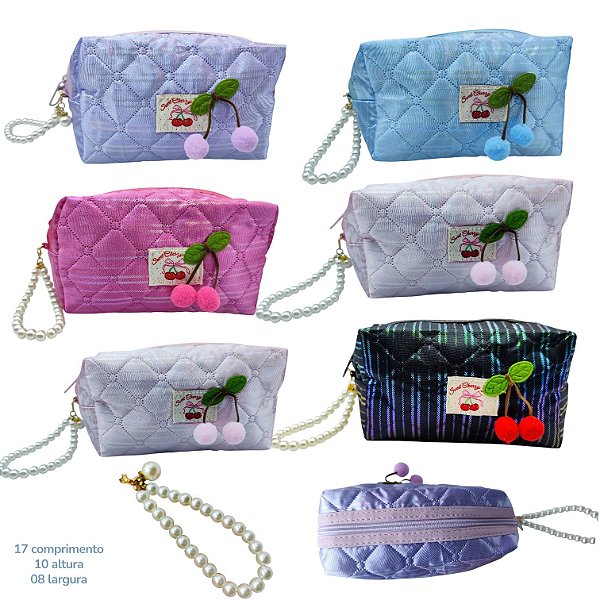 NECESSAIRE MATELASSE CEREJINHA - UN - CORES DIVERSAS