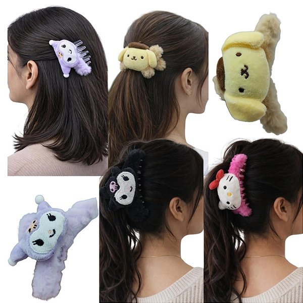 PIRANHA DE PELUCIA SANRIO - UN CORES DIVERSAS