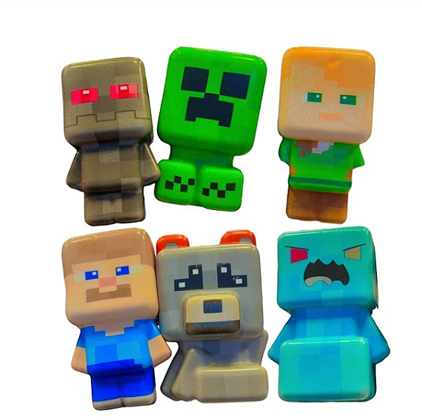 SQUISHY DE APERTAR MINECRAFT - MODELOS DIVERSOS - UNIDADE