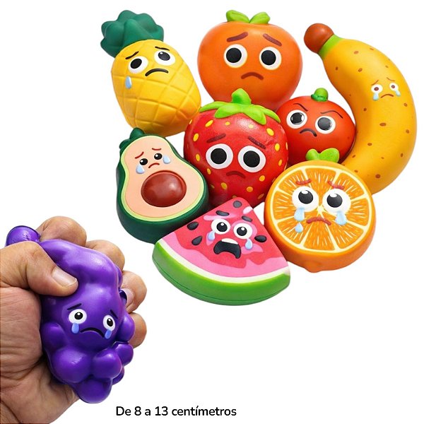 SQUISHY FRUTAS ROSTINHO - UN - MODELOS DIVERSOS