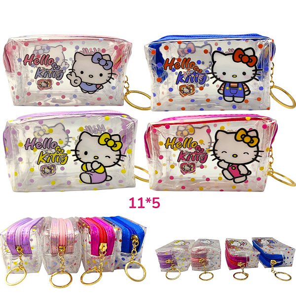 Porta Moeda Vinil Hello Kitty Colorido - UN