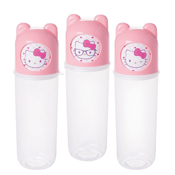 Estojo Plástico Multiuso HELLO KITTY - UNIDADE