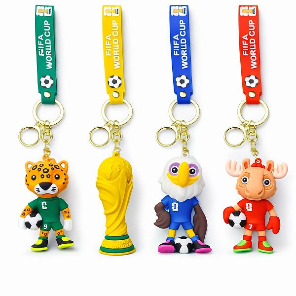 CHAVEIRO FUNKO PERSONAGENS COPA - 4 PEÇAS