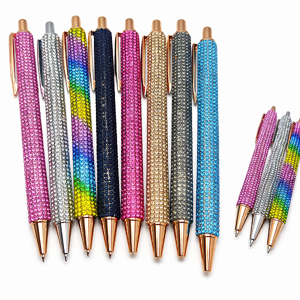 Caneta Strass Metal brilho e Glamour