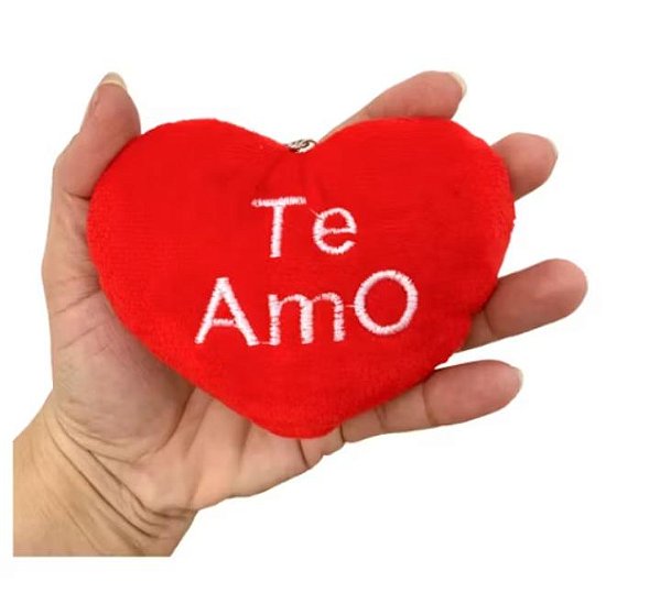 CHAVEIRO PELUCIA CORAÇÃO ( ótimo para kits namorados) UN
