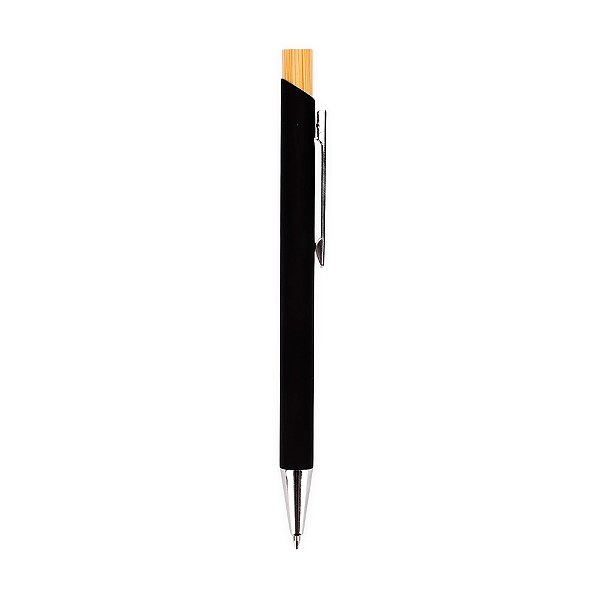 CANETA METAL LUXO COM DETALHE BAMBU - SELECIONAR CORES