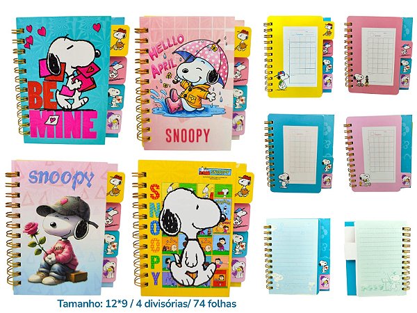 MINI CADERNETA SNOOPY - UNIDADE