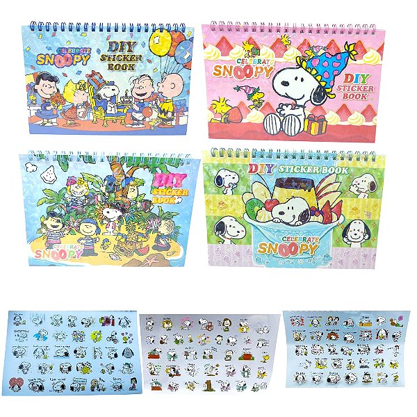 CADERNO ADESIVOS SNOOPY