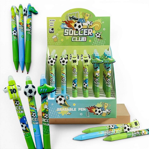 CANETA APAGAVEL MINI FUTEBOL