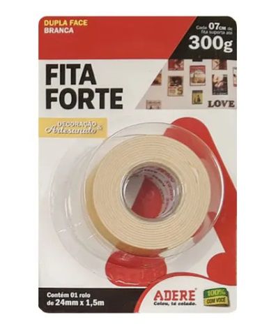 Fita Forte Decoração E Artesanato Adere 24mm x 1,5m