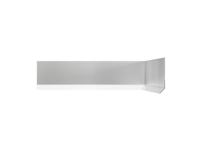 Rodapé CLINICUS de alumínio natural Santa Luzia - preço da barra com 3,00 m