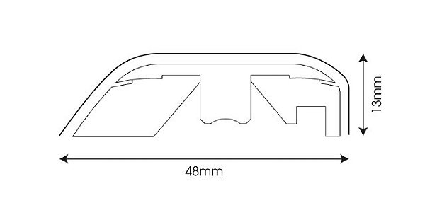 Quick Step Perfil Incizo 5x1 cor 1488 - preço da barra com 1,80 ml