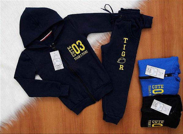 Conjunto Moletom Tigor com Ziper