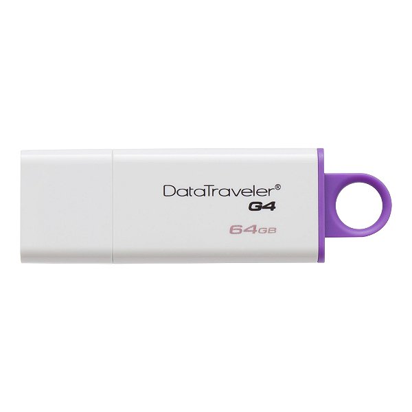 Pendrive Kingston DataTraveler G4 USB 3.0 64GB Roxo