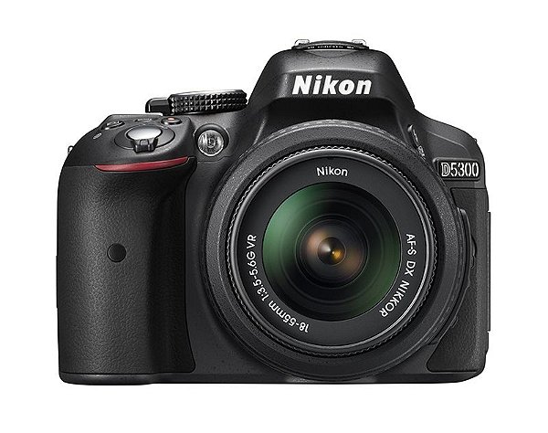 Câmera Nikon DX D5300 com Lente AF-P DX 18-55mm f/3.5-5.6G VR II