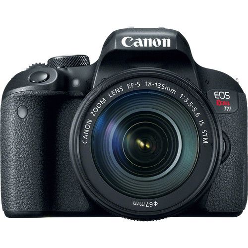 Câmera DSLR Canon EOS Rebel T7i com Lente EF-S 18-135mm f/3.5-5.6 IS STM
