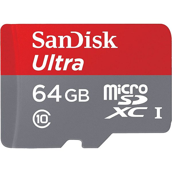 Cartão de Memória SanDisk MicroSD Ultra 80MB/s 64GB