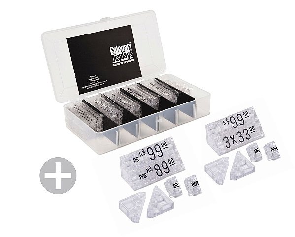 Kit Combo 570 peças  - Cristal com Preto