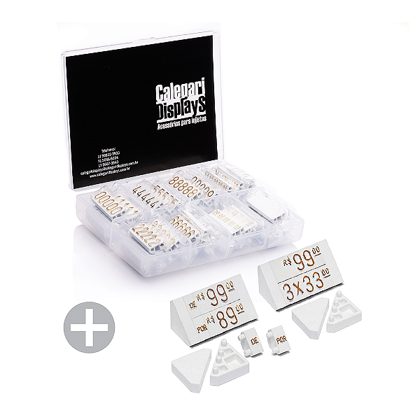Kit Combo 190 peças - Branco com Dourado (p/ Mesa)