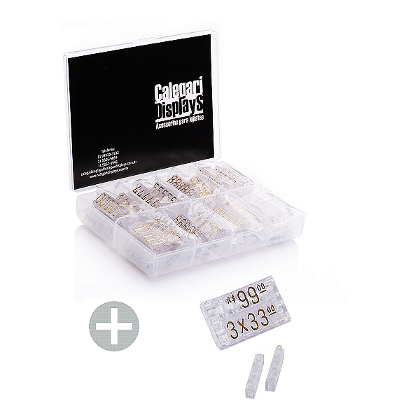 Kit Combo 190 peças - Cristal com Dourado (p/ Vestuário)