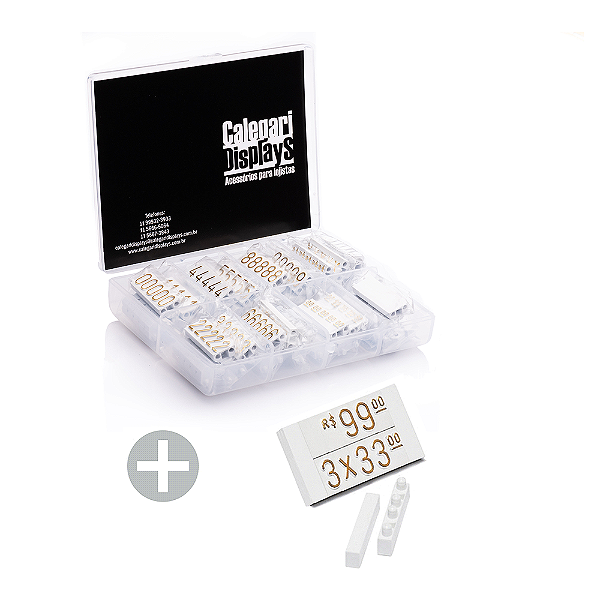 Kit Combo 190 peças - Branco com Dourado (p/ Vestuário)