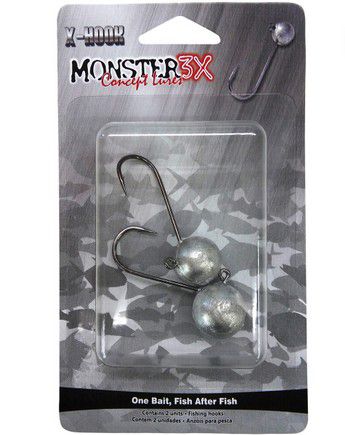 Jig Head Monster 3x X-Hook -4/0 9G - 2UN