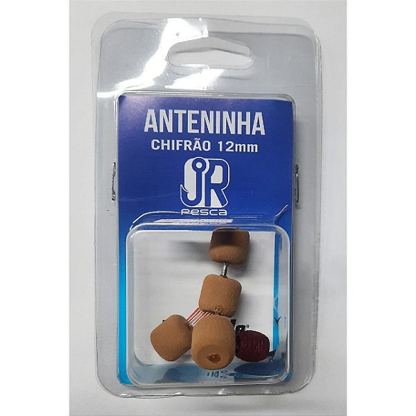 Anteninha Chifrão JR Pesca 12mm - MOSTARDA