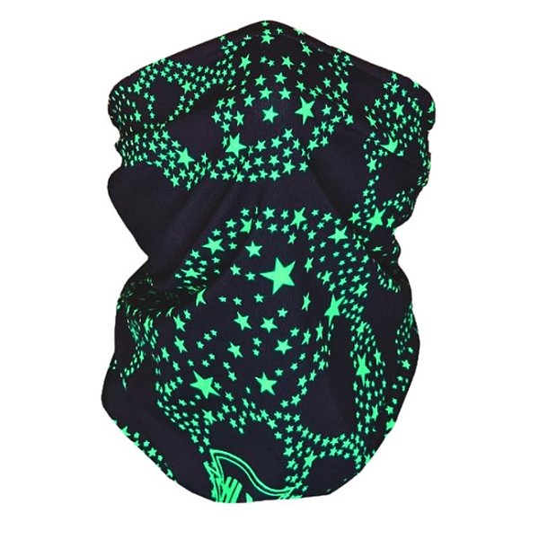 Tubo Flex - Caveiras Estrelas Menta