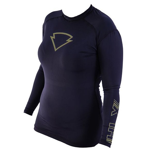 Blusa Segunda Pele Preta e Verde Feminina